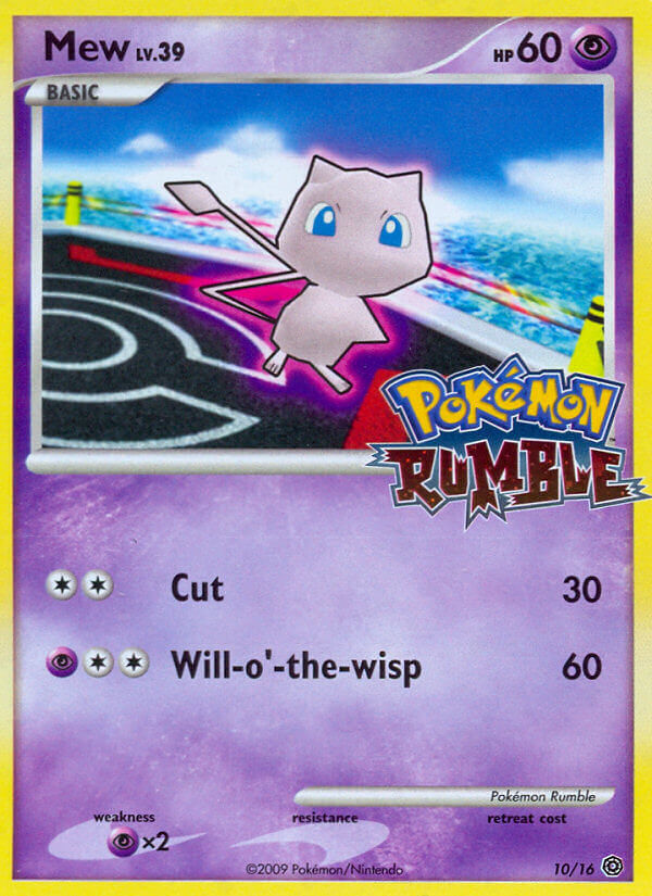 Mew (10/16) [Pokémon Rumble] | Shuffle n Cut Hobbies & Games