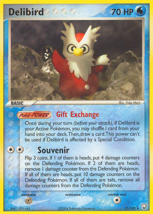 Delibird (21/109) [EX: Team Rocket Returns] | Shuffle n Cut Hobbies & Games