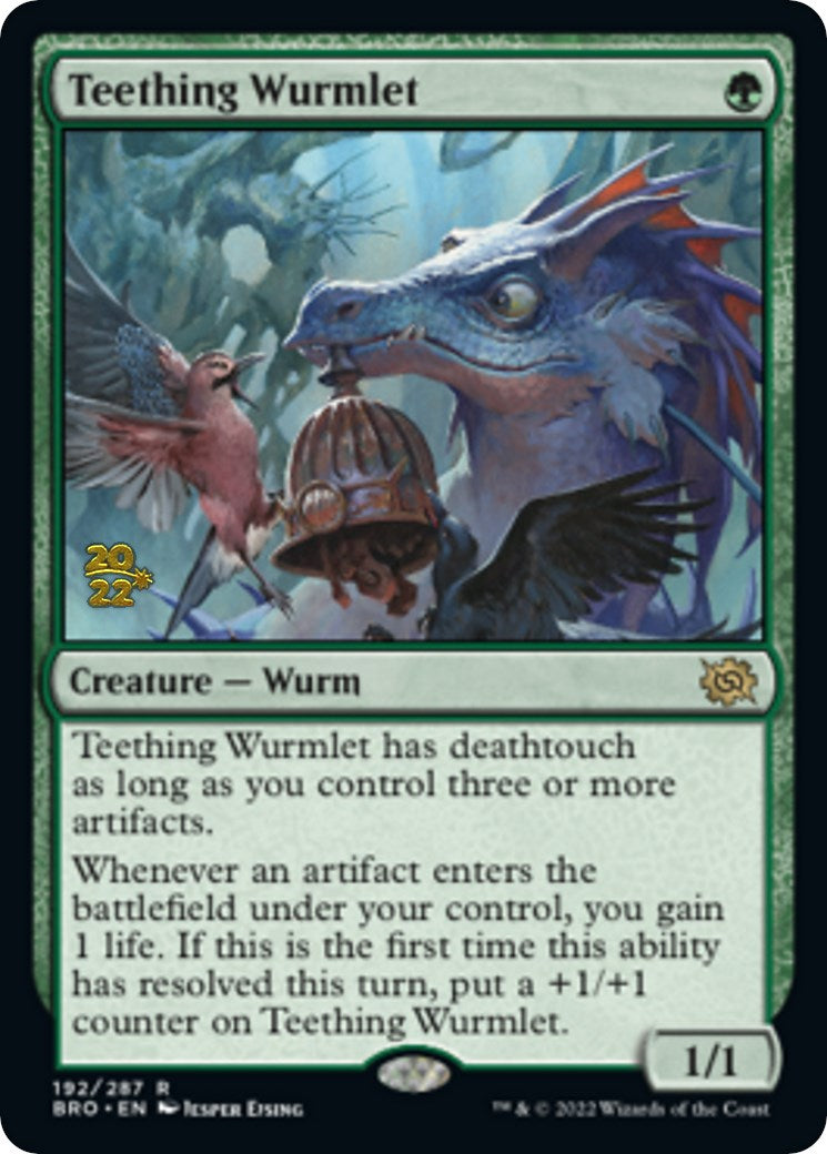 Teething Wurmlet [The Brothers' War Prerelease Promos] | Shuffle n Cut Hobbies & Games