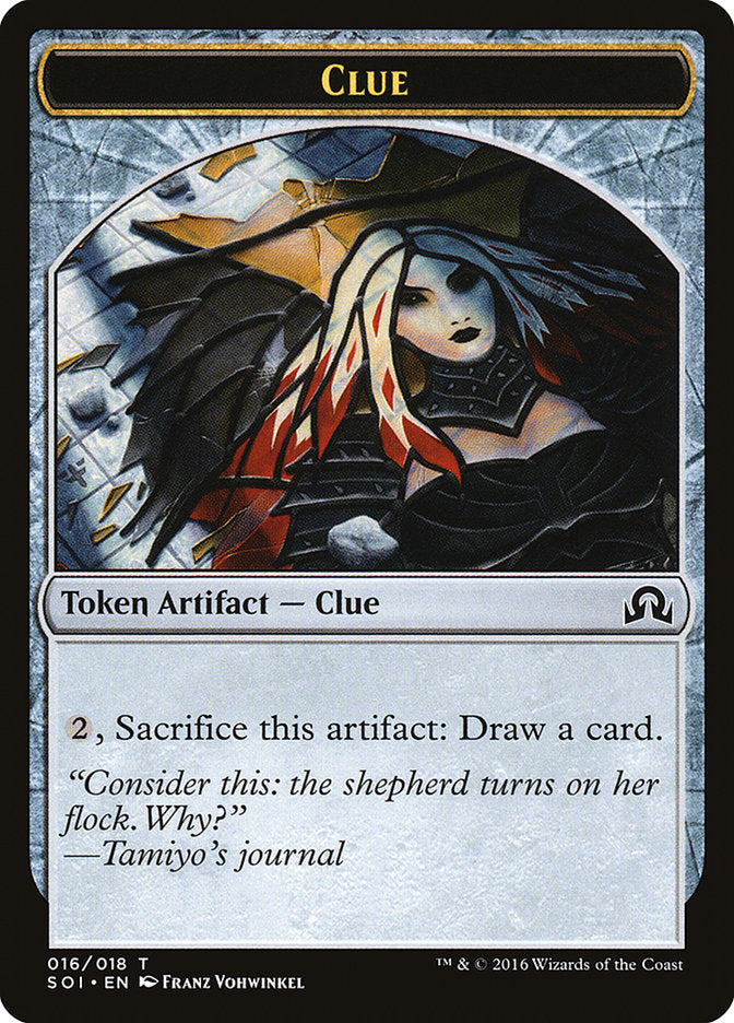 Clue Token (016/018) [Shadows over Innistrad Tokens] | Shuffle n Cut Hobbies & Games