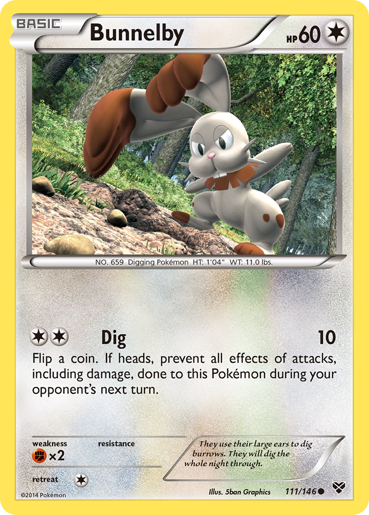 Bunnelby (111/146) [XY: Base Set] | Shuffle n Cut Hobbies & Games