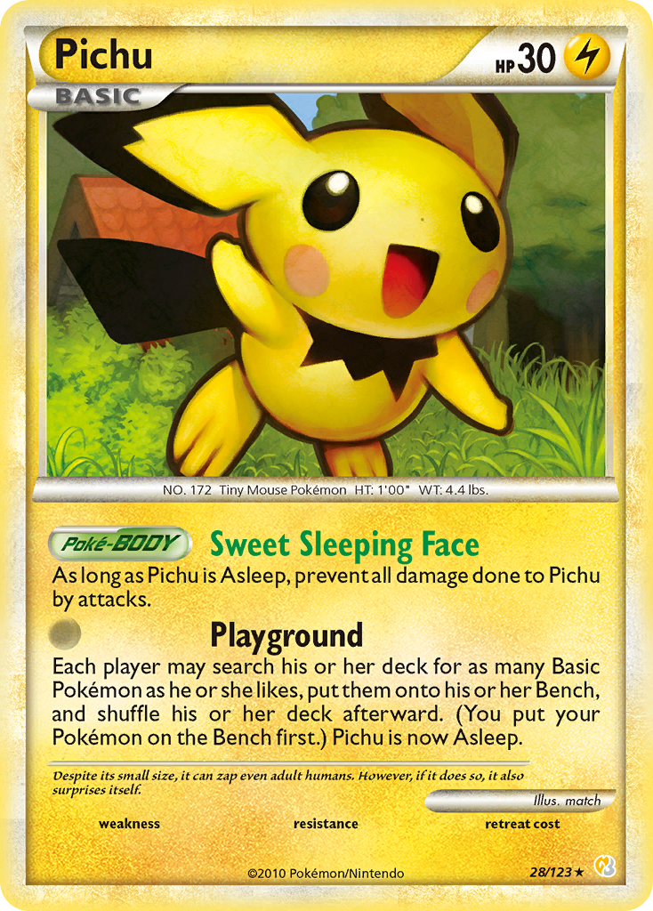 Pichu (28/123) [HeartGold & SoulSilver: Base Set] | Shuffle n Cut Hobbies & Games