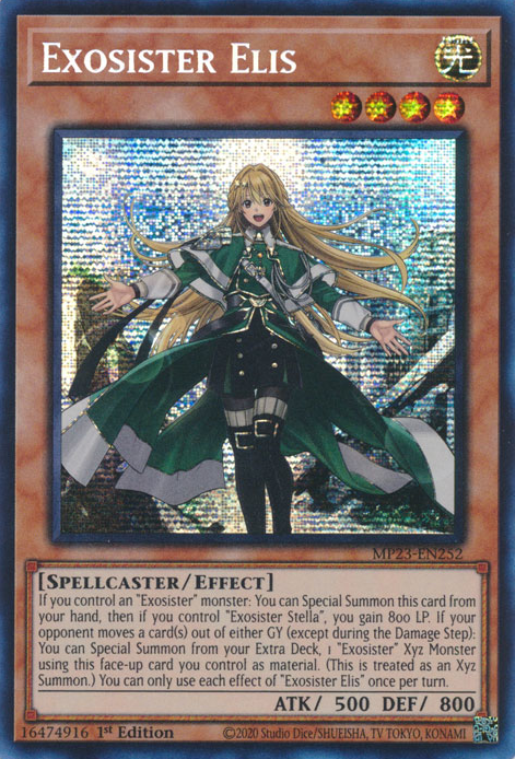 Exosister Elis [MP23-EN252] Prismatic Secret Rare | Shuffle n Cut Hobbies & Games