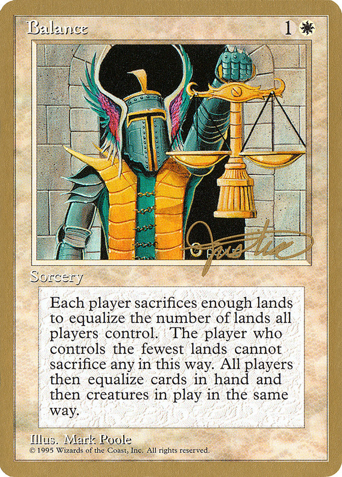 Balance (Mark Justice) [Pro Tour Collector Set] | Shuffle n Cut Hobbies & Games