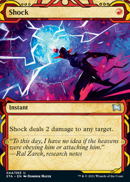 Shock (Foil Etched) [Strixhaven: School of Mages Mystical Archive] | Shuffle n Cut Hobbies & Games