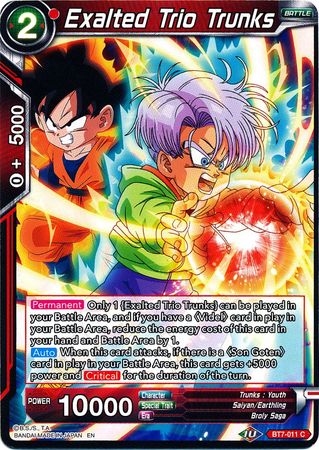 Exalted Trio Trunks [BT7-011] | Shuffle n Cut Hobbies & Games