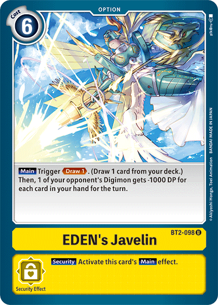 Eden's Javelin [BT2-098] [Release Special Booster Ver.1.5] | Shuffle n Cut Hobbies & Games