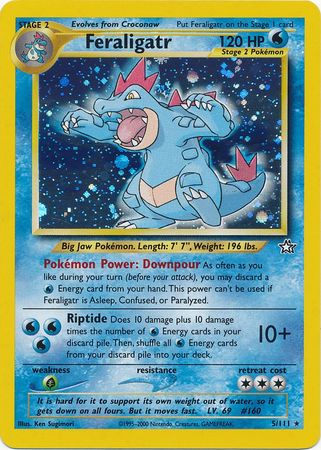 Feraligatr (5/111) [Neo Genesis Unlimited] | Shuffle n Cut Hobbies & Games