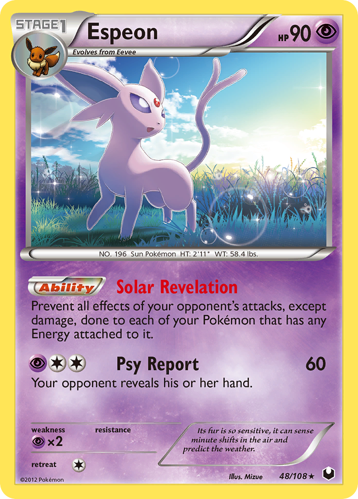 Espeon (48/108) [Black & White: Dark Explorers] | Shuffle n Cut Hobbies & Games