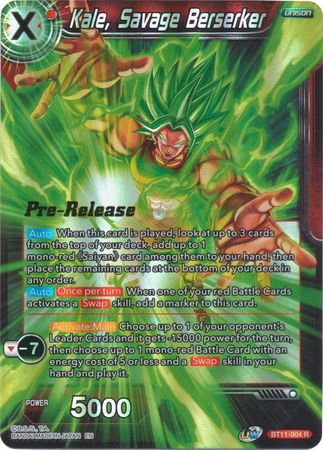 Kale, Savage Berserker (BT11-004) [Vermilion Bloodline Prerelease Promos] | Shuffle n Cut Hobbies & Games