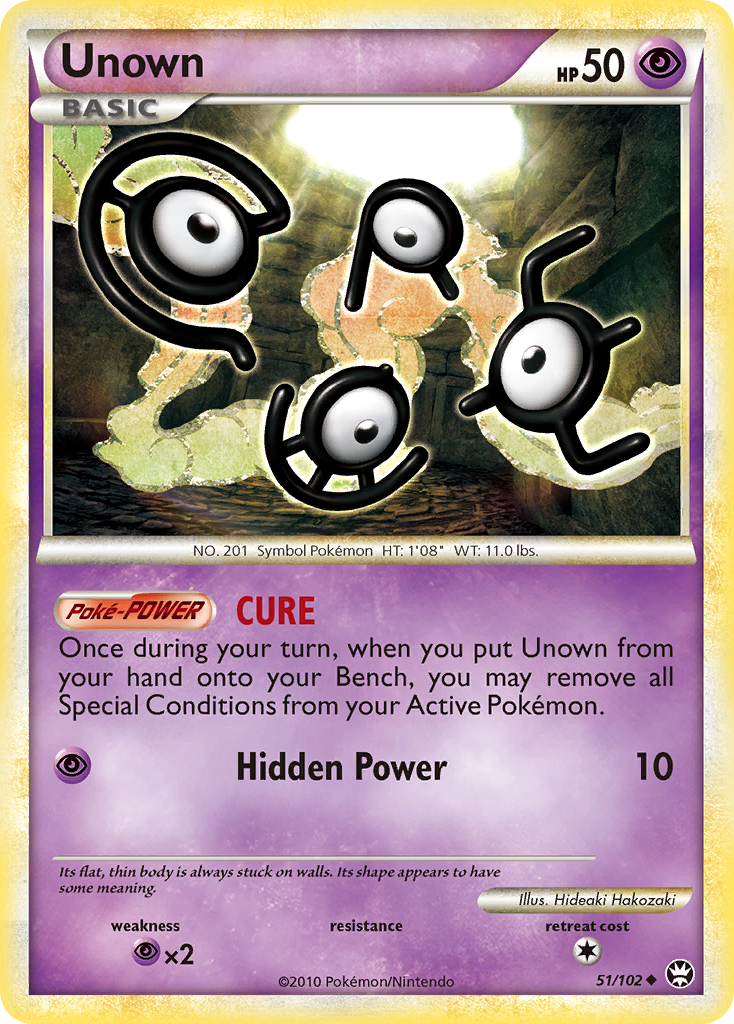 Unown (51/102) [HeartGold & SoulSilver: Triumphant] | Shuffle n Cut Hobbies & Games