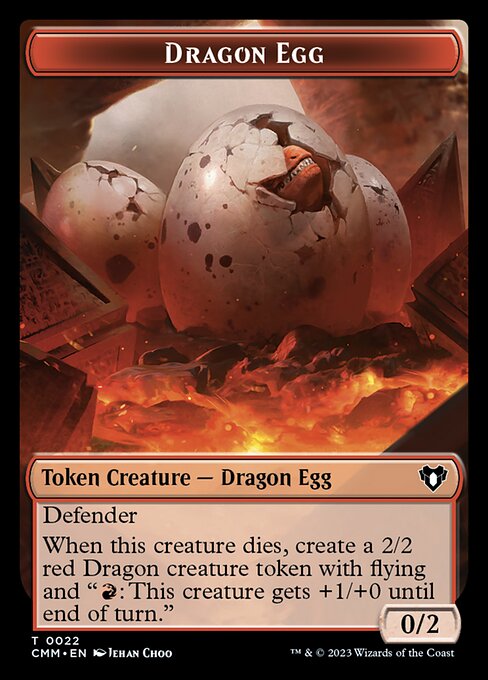 City's Blessing // Dragon Egg Double-Sided Token [Commander Masters Tokens] | Shuffle n Cut Hobbies & Games