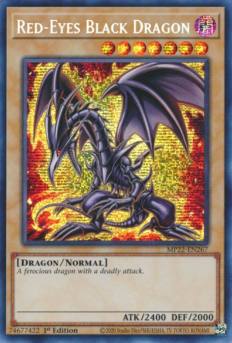 Red-Eyes Black Dragon [MP22-EN267] Prismatic Secret Rare | Shuffle n Cut Hobbies & Games