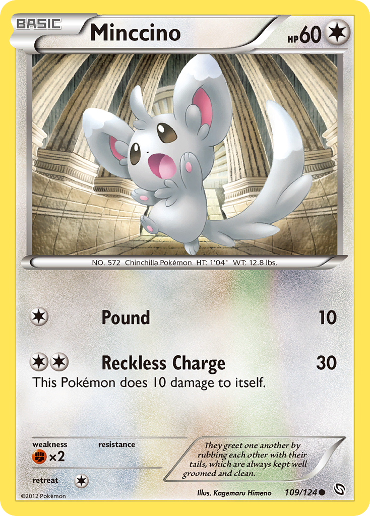 Minccino (109/124) [Black & White: Dragons Exalted] | Shuffle n Cut Hobbies & Games