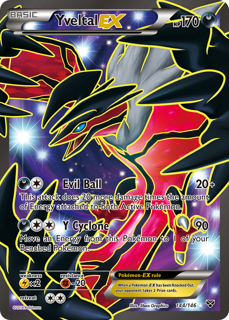 Yveltal EX (144/146) [XY: Base Set] | Shuffle n Cut Hobbies & Games