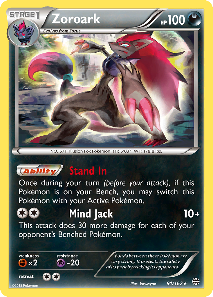 Zoroark (91/162) [XY: BREAKthrough] | Shuffle n Cut Hobbies & Games