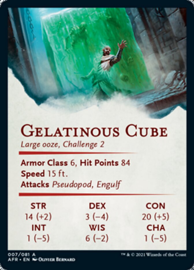 Gelatinous Cube Art Card [Dungeons & Dragons: Adventures in the Forgotten Realms Art Series] | Shuffle n Cut Hobbies & Games