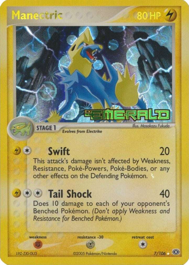 Manectric (7/106) (Stamped) [EX: Emerald] | Shuffle n Cut Hobbies & Games