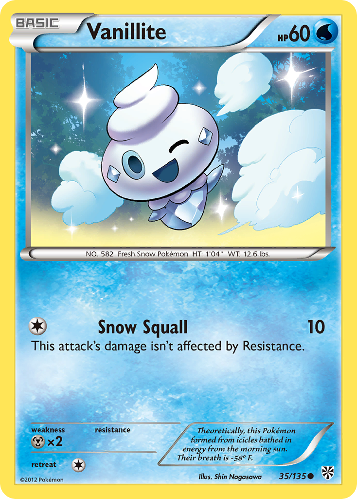 Vanillite (35/135) [Black & White: Plasma Storm] | Shuffle n Cut Hobbies & Games