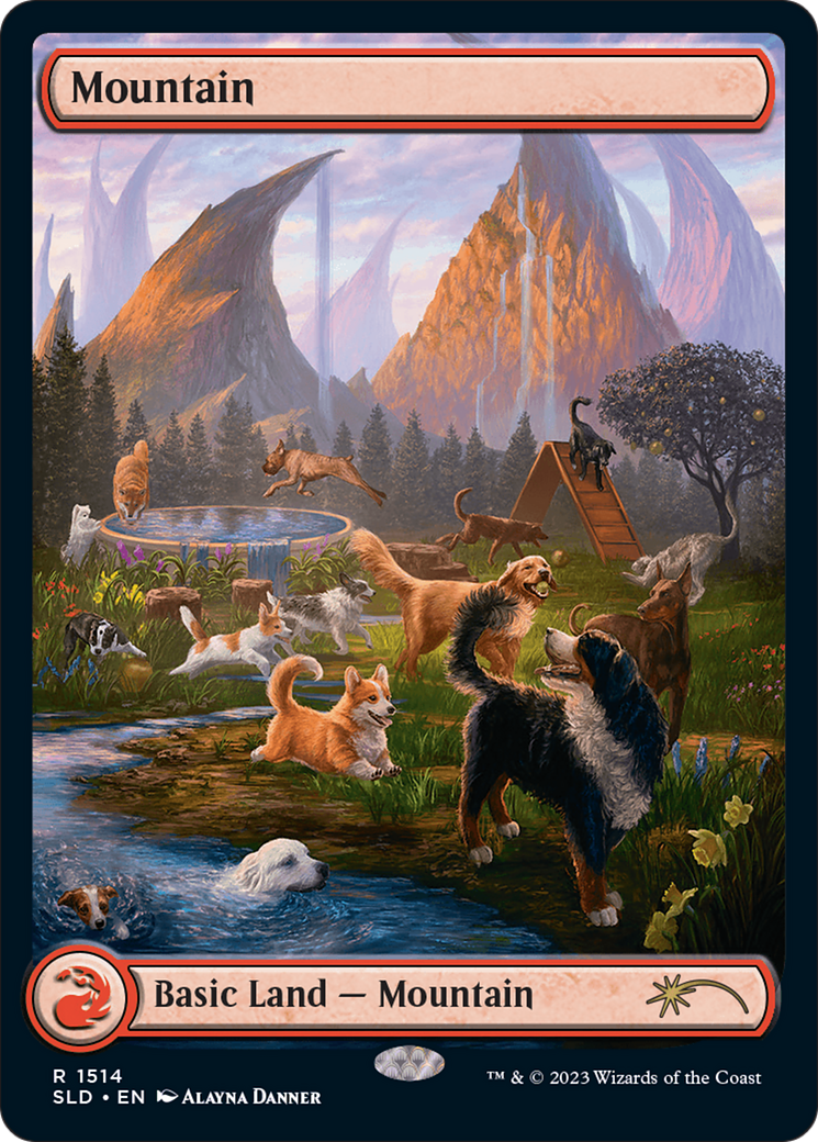 Mountain (1514) [Secret Lair Commander Deck: Raining Cats and Dogs] | Shuffle n Cut Hobbies & Games