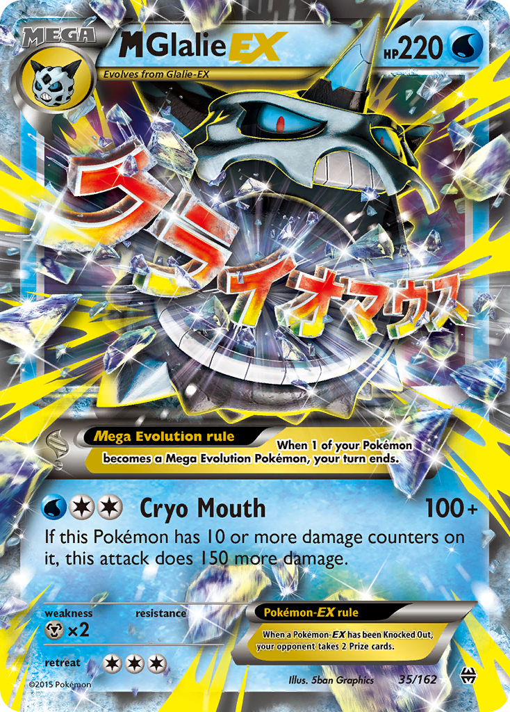 M Glalie EX (35/162) [XY: BREAKthrough] | Shuffle n Cut Hobbies & Games