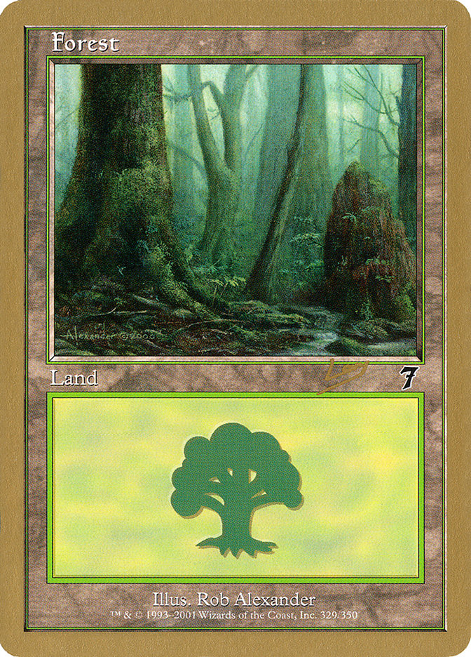 Forest (rl329) (Raphael Levy) [World Championship Decks 2002] | Shuffle n Cut Hobbies & Games