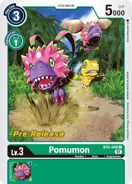 Pomumon [BT6-046] [Double Diamond Pre-Release Cards] | Shuffle n Cut Hobbies & Games