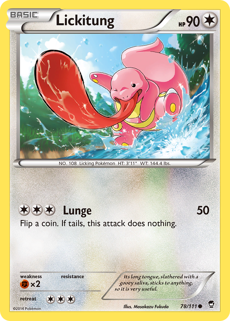 Lickitung (78/111) [XY: Furious Fists] | Shuffle n Cut Hobbies & Games