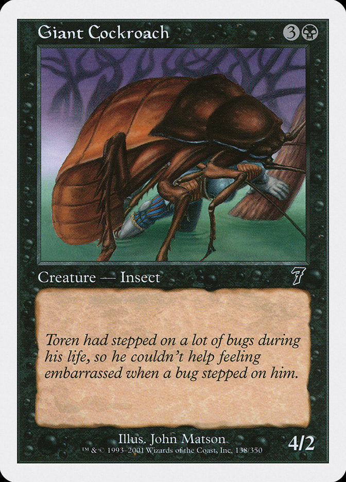 Giant Cockroach [Seventh Edition] | Shuffle n Cut Hobbies & Games