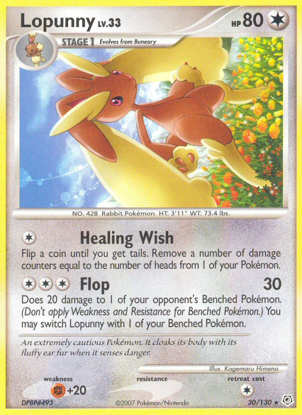 Lopunny (30/130) [Diamond & Pearl: Base Set] | Shuffle n Cut Hobbies & Games