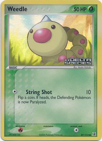 Weedle (87/113) (Stamped) [EX: Delta Species] | Shuffle n Cut Hobbies & Games