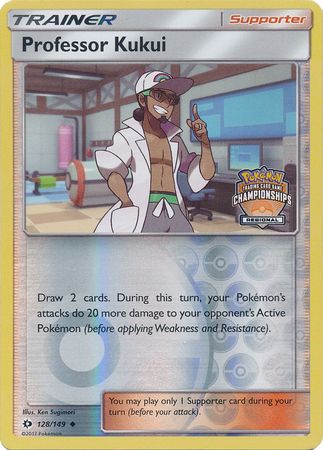 Professor Kukui (128/149) (Regional Championship Promo) [Sun & Moon: Base Set] | Shuffle n Cut Hobbies & Games