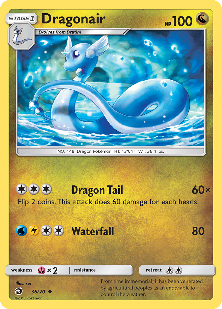 Dragonair (36/70) [Sun & Moon: Dragon Majesty] | Shuffle n Cut Hobbies & Games