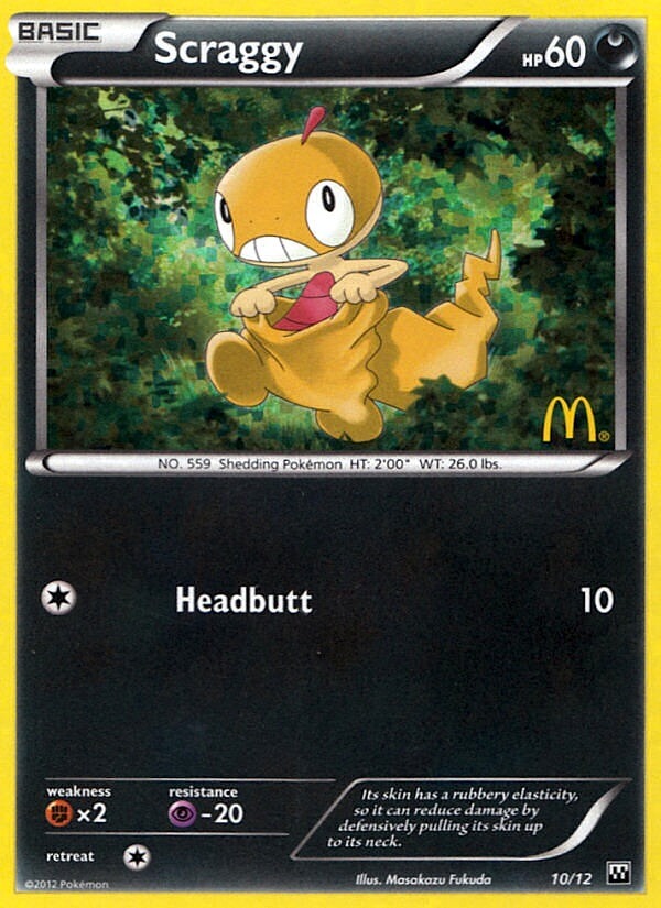 Scraggy (10/12) [McDonald's Promos: 2012 Collection] | Shuffle n Cut Hobbies & Games