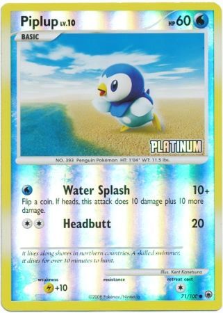 Piplup (71/100) [Burger King Promos: 2009 Collection] | Shuffle n Cut Hobbies & Games