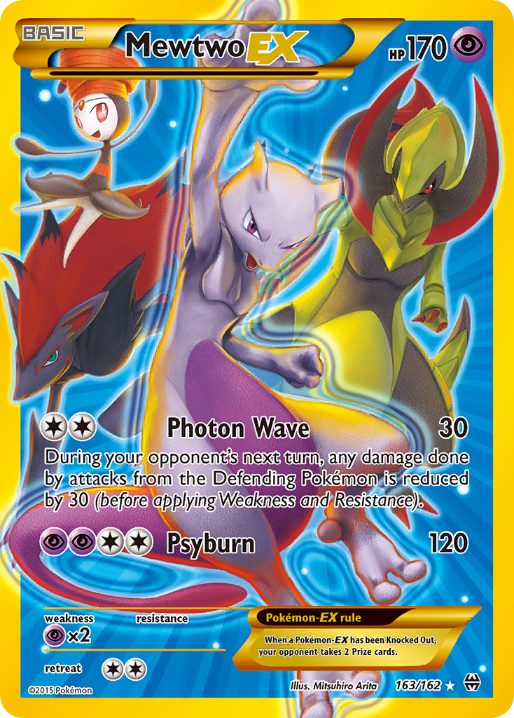 Mewtwo EX (163/162) [XY: BREAKthrough] | Shuffle n Cut Hobbies & Games