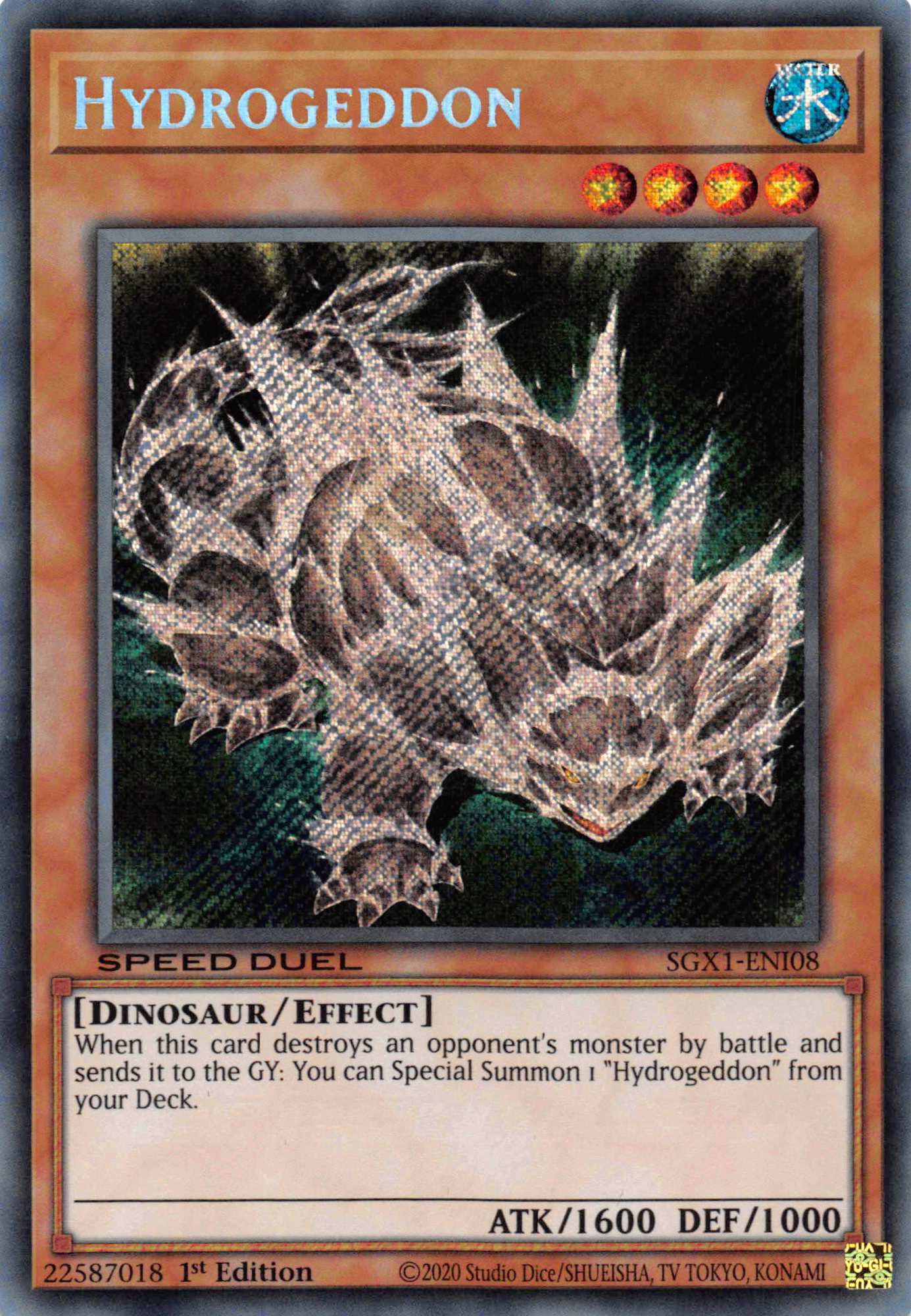 Hydrogeddon [SGX1-ENI08] Secret Rare | Shuffle n Cut Hobbies & Games