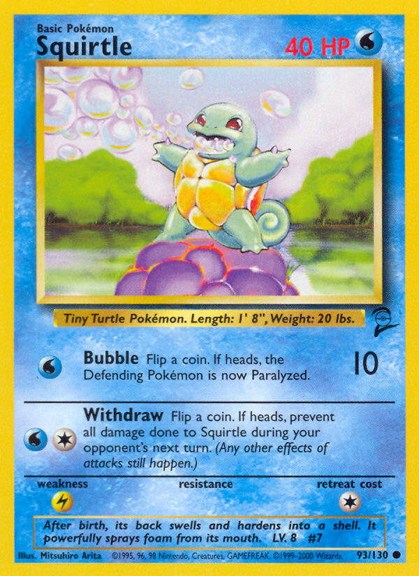 Squirtle (93/130) [Base Set 2] | Shuffle n Cut Hobbies & Games