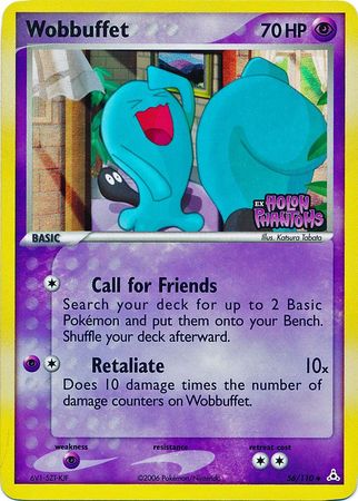 Wobbuffet (56/110) (Stamped) [EX: Holon Phantoms] | Shuffle n Cut Hobbies & Games