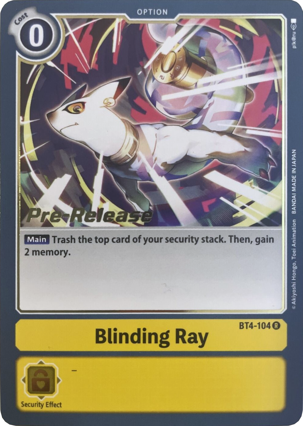 Blinding Ray [BT4-104] [Great Legend Pre-Release Promos] | Shuffle n Cut Hobbies & Games