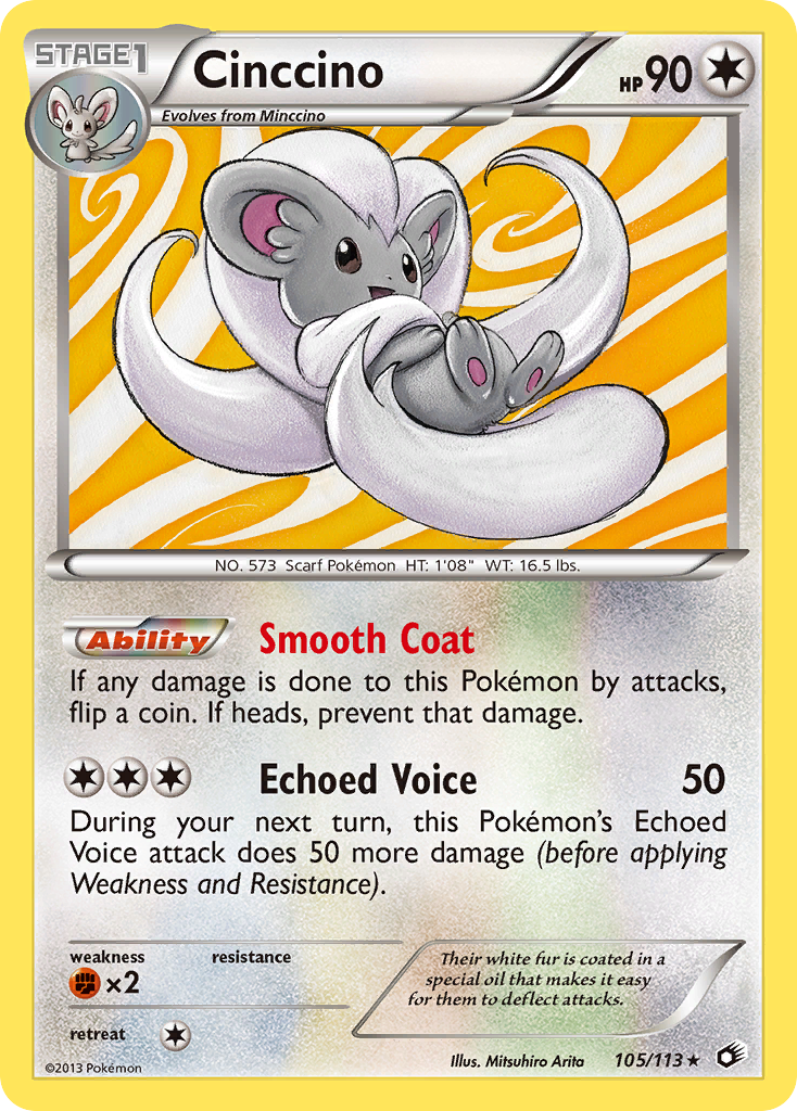 Cinccino (105/113) [Black & White: Legendary Treasures] | Shuffle n Cut Hobbies & Games