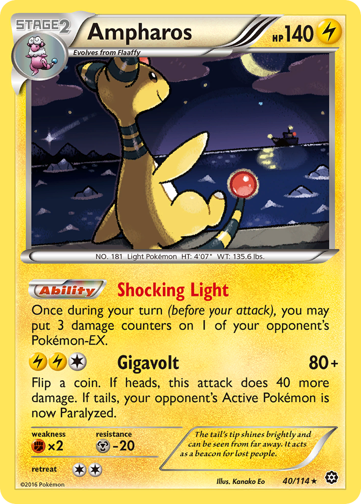 Ampharos (40/114) [XY: Steam Siege] | Shuffle n Cut Hobbies & Games