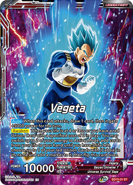 Vegeta // SSB Vegeta, Spirit Boost Elite (Starter Deck Exclusive) (SD15-01) [Cross Spirits] | Shuffle n Cut Hobbies & Games