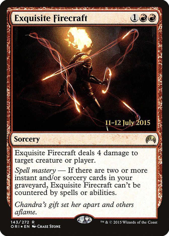 Exquisite Firecraft [Magic Origins Prerelease Promos] | Shuffle n Cut Hobbies & Games