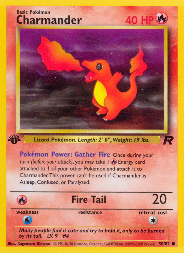 Charmander (50/82) [Team Rocket 1st Edition] | Shuffle n Cut Hobbies & Games