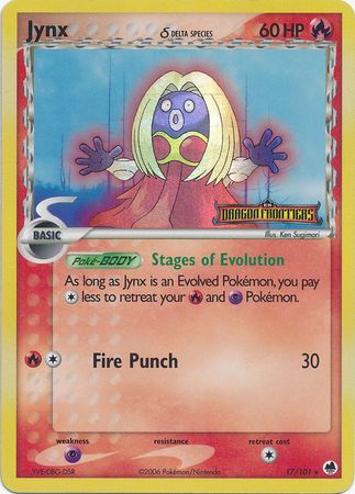 Jynx (17/101) (Delta Species) (Stamped) [EX: Dragon Frontiers] | Shuffle n Cut Hobbies & Games