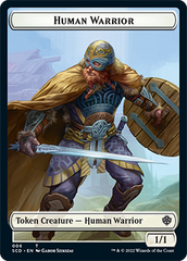 Insect // Human Warrior Double-Sided Token [Starter Commander Decks] | Shuffle n Cut Hobbies & Games