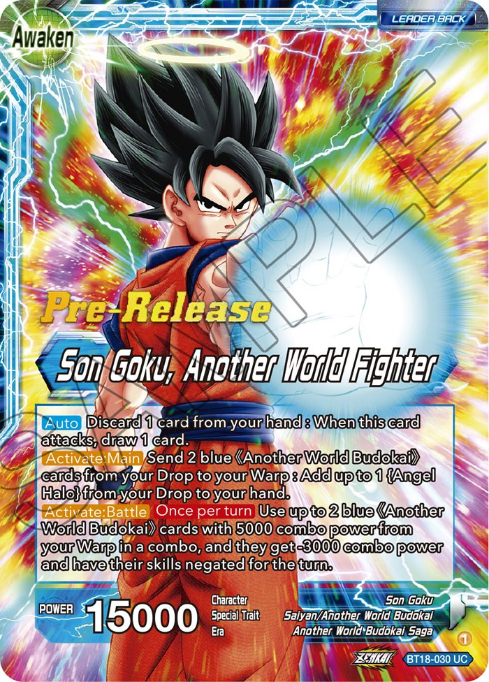 Son Goku // Son Goku, Another World Fighter (BT18-030) [Dawn of the Z-Legends Prerelease Promos] | Shuffle n Cut Hobbies & Games