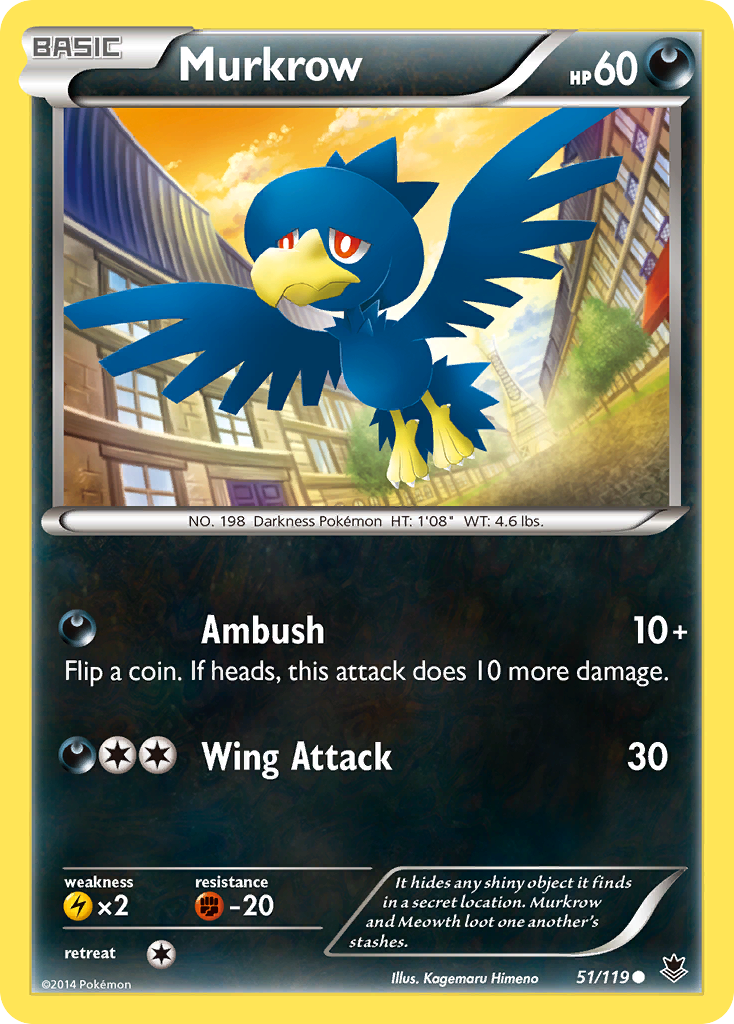 Murkrow (51/119) [XY: Phantom Forces] | Shuffle n Cut Hobbies & Games