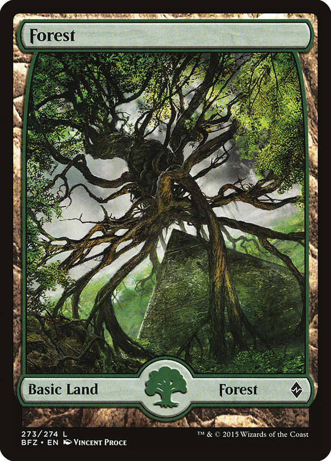 Forest (273) (Full Art) [Battle for Zendikar] | Shuffle n Cut Hobbies & Games